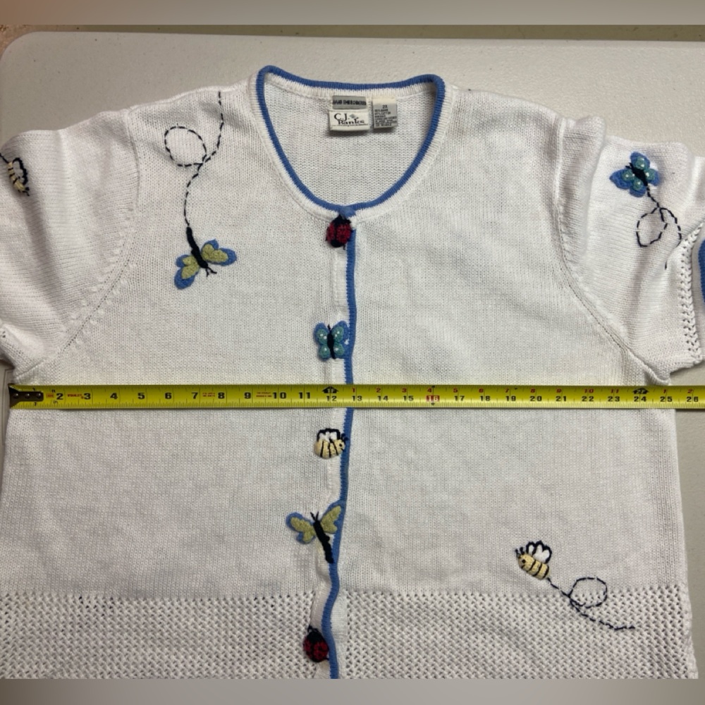 VTG Christopher & Banks Bug Cardigan - Picture 9 of 13
